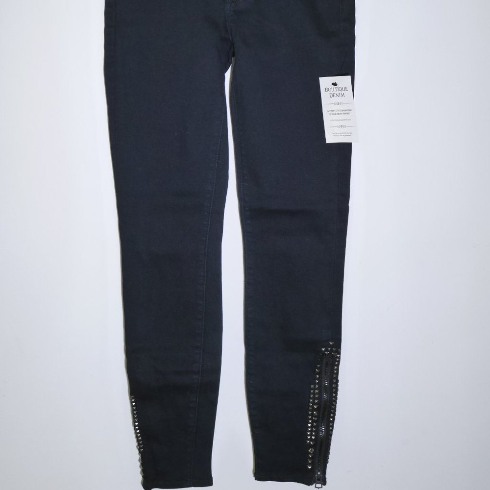 7 For All Mankind Gwenevere Studded Ankle Zip